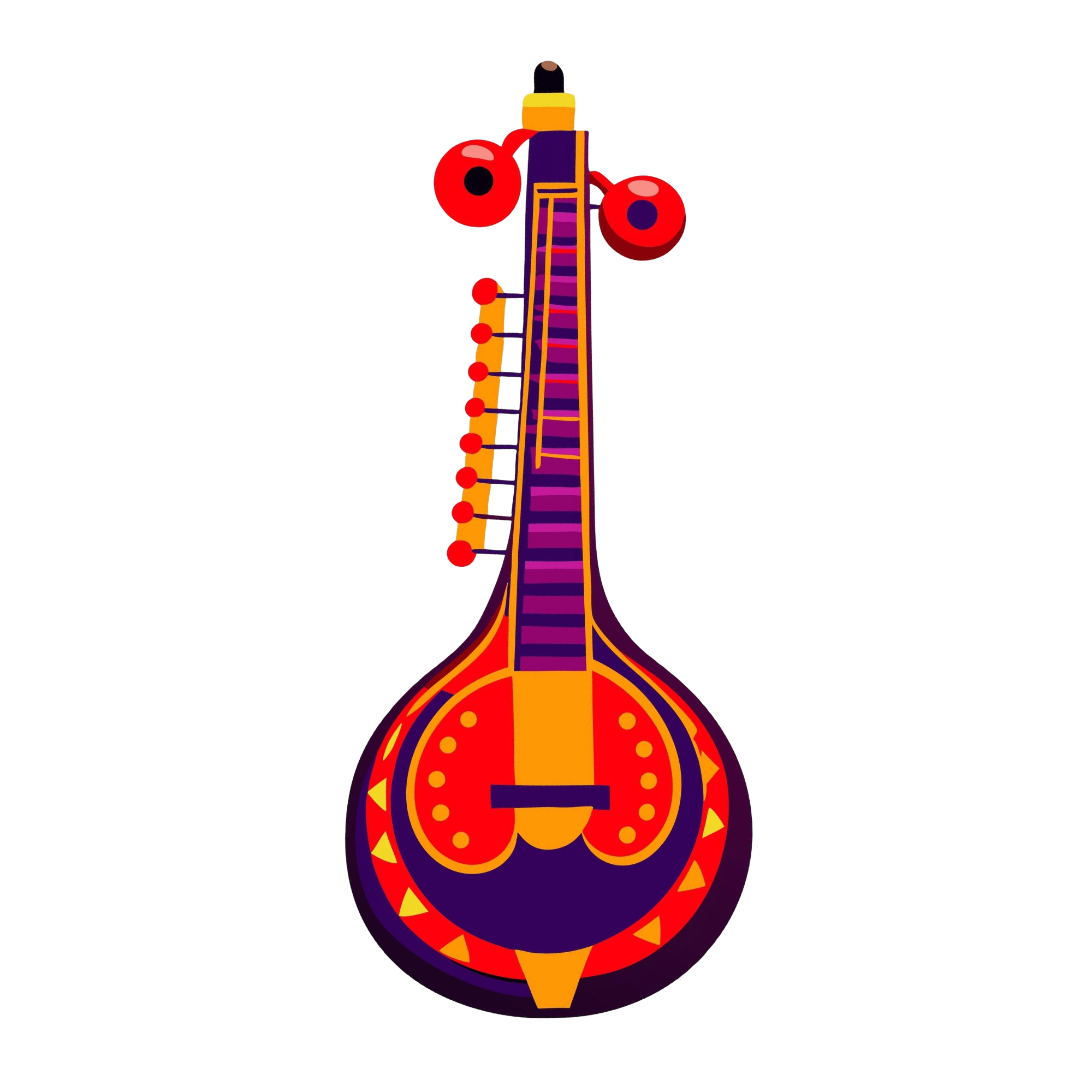 colorful-guitar-with-red-blue-design-bottom straight